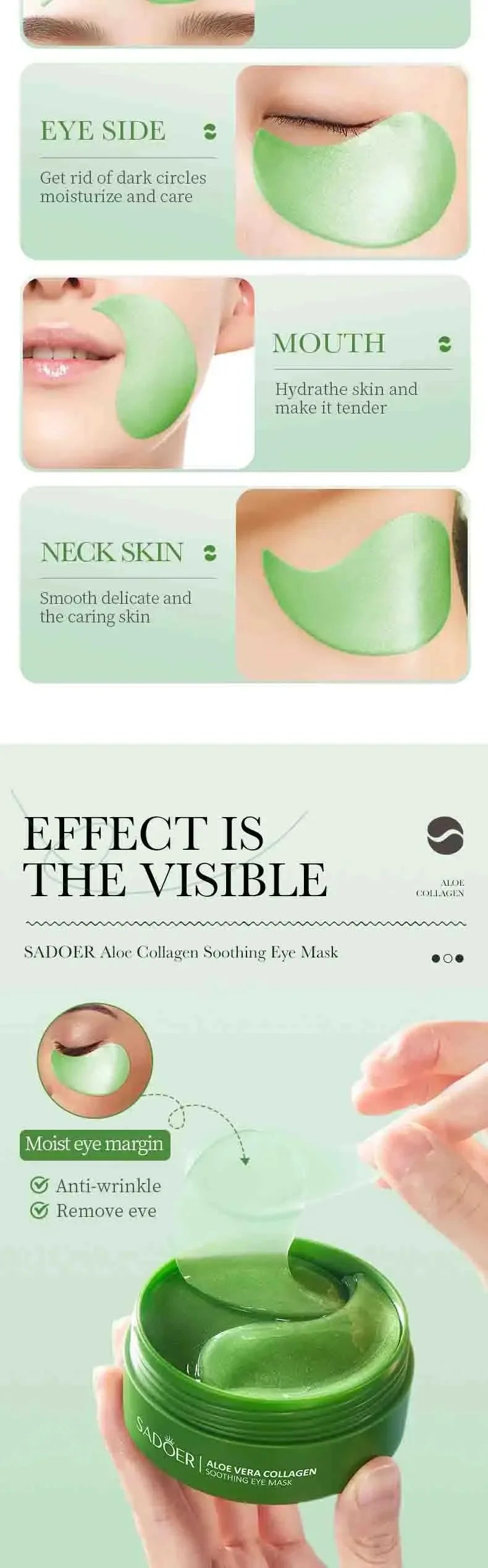 Aloe Vera Eye Masks
