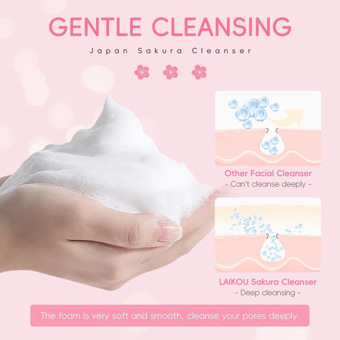 LAIKOU Sakura Facial Cleanser