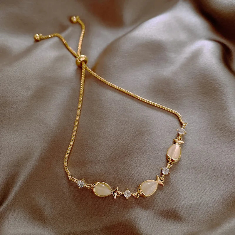 Zircon Charm Bracelet