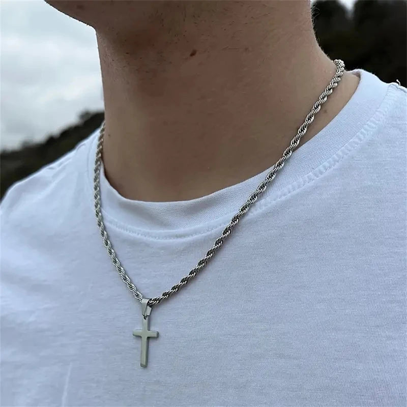 Stainless Steel Cross Necklace