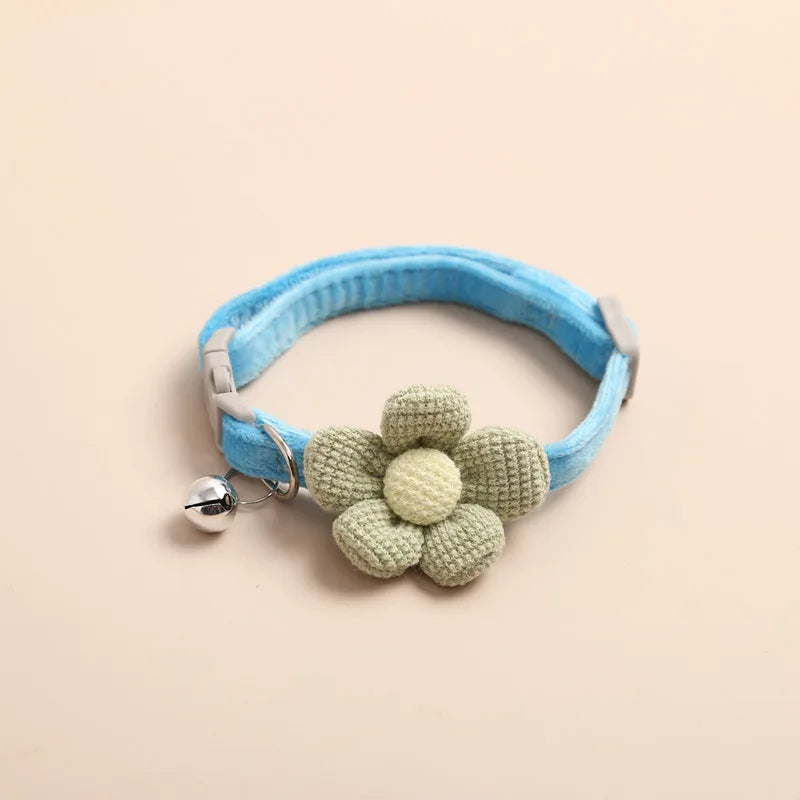 Flower Bell Cat Collar
