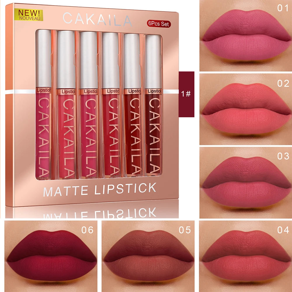 6-Pack Velvet Lip Gloss