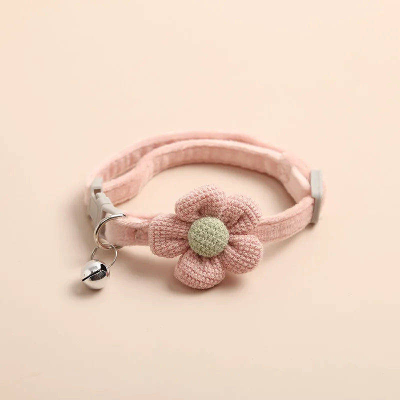 Flower Bell Cat Collar