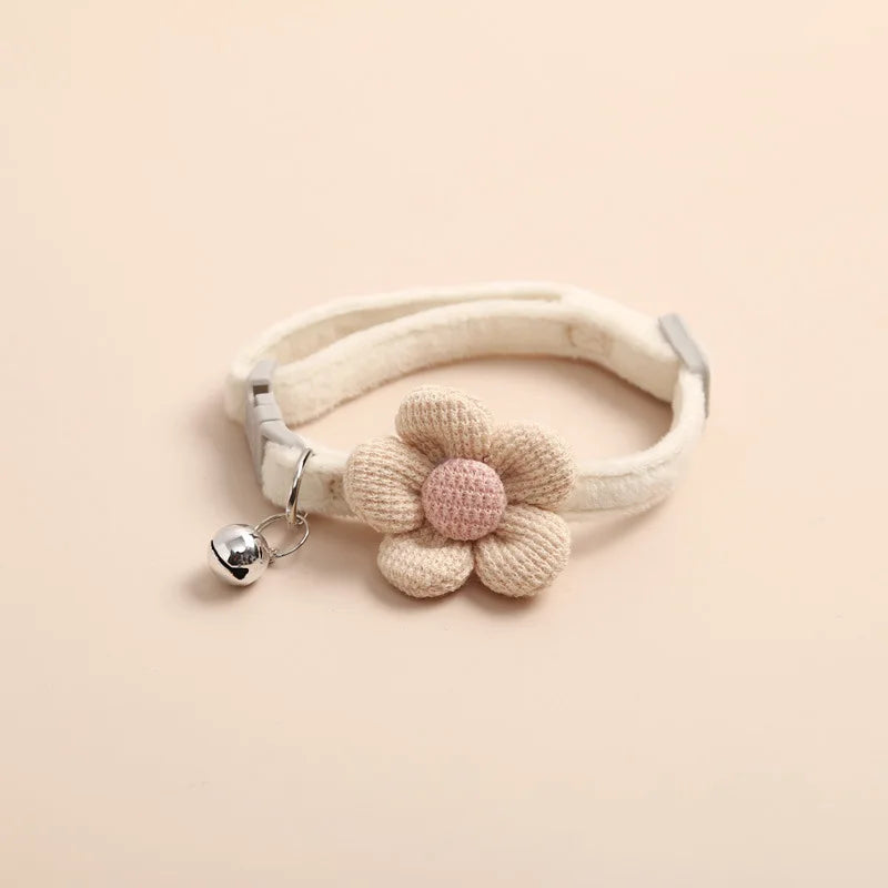 Flower Bell Cat Collar