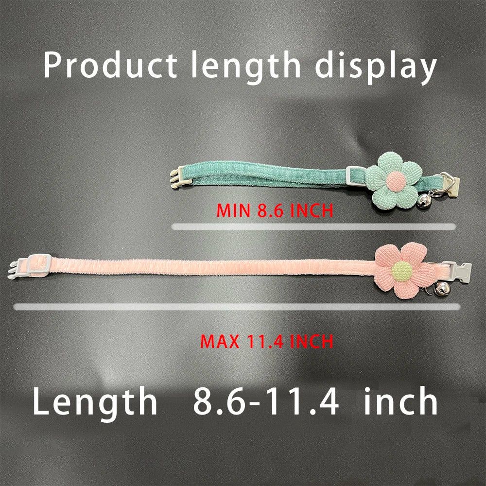Flower Bell Cat Collar