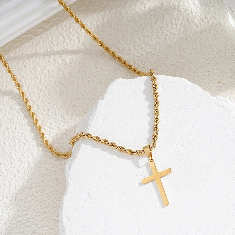 Stainless Steel Cross Necklace