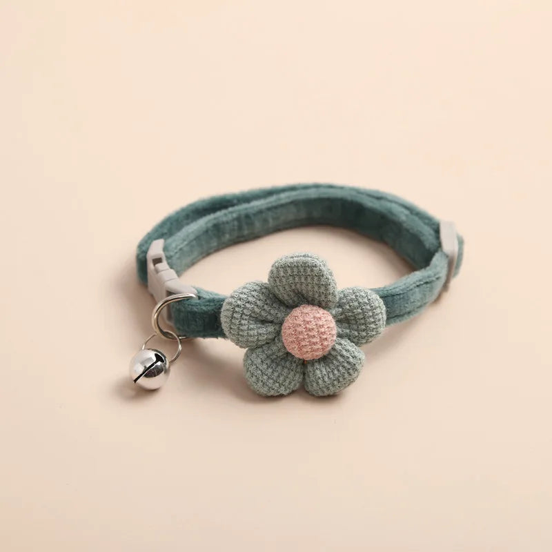 Flower Bell Cat Collar