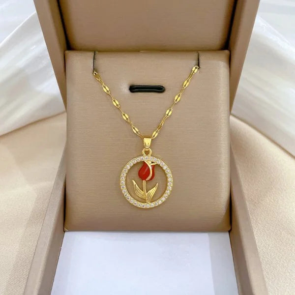 Sun Pendant Necklace Women