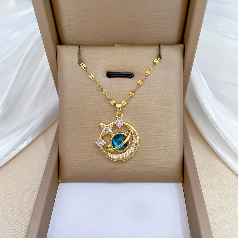 Sun Pendant Necklace Women