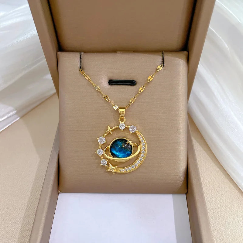Sun Pendant Necklace Women