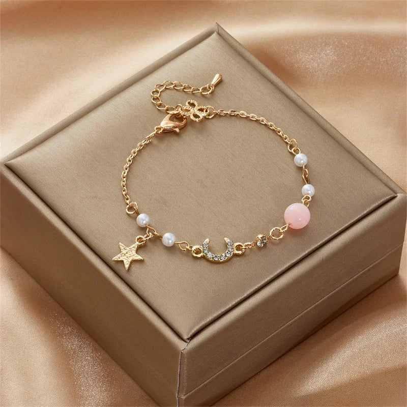 Zircon Charm Bracelet