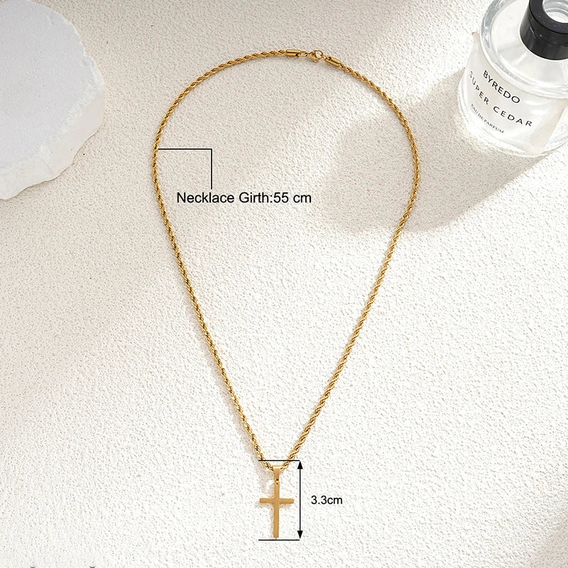 Stainless Steel Cross Necklace