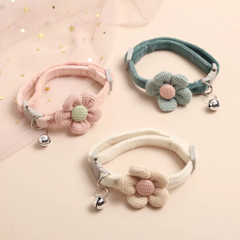 Flower Bell Cat Collar
