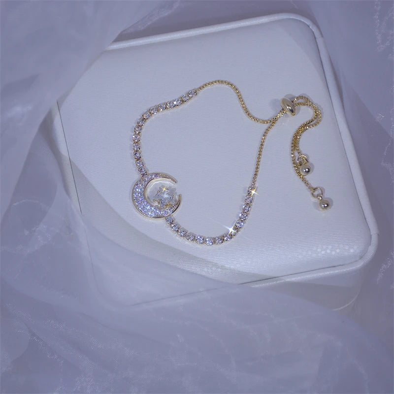 Zircon Charm Bracelet