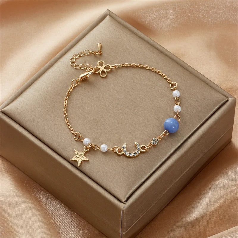 Zircon Charm Bracelet