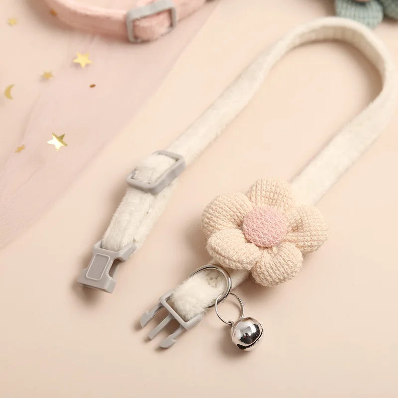 Flower Bell Cat Collar