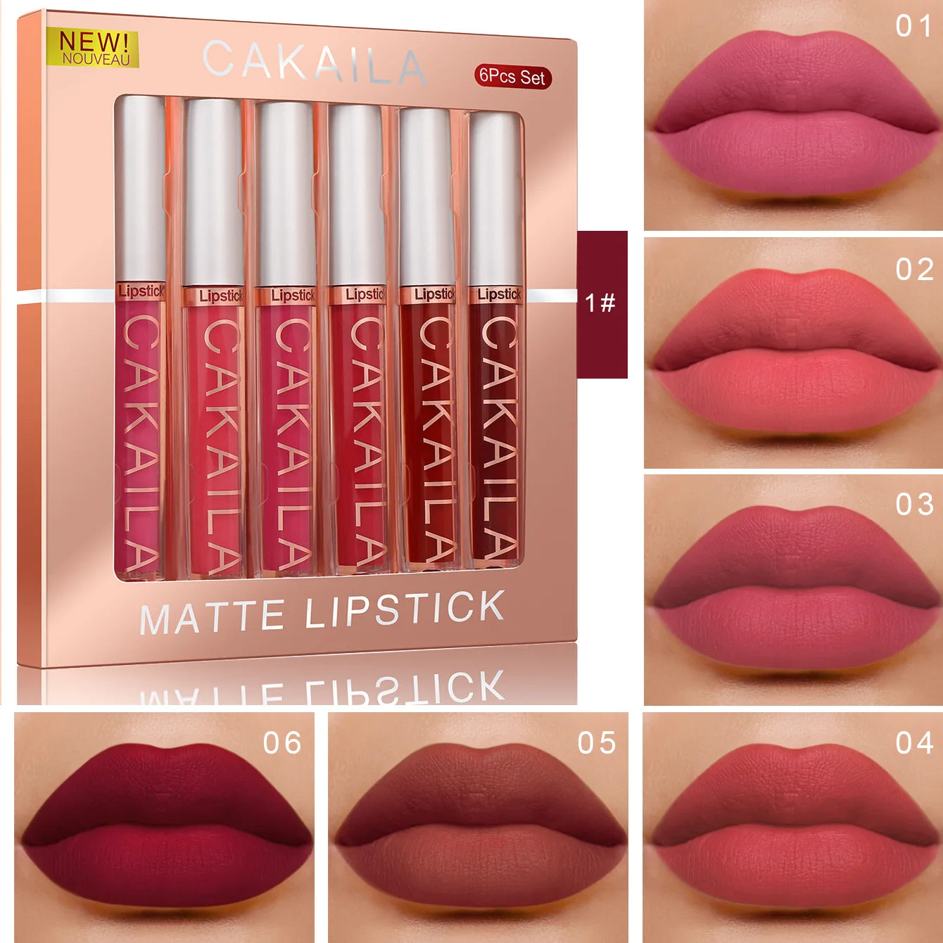 6-Pack Velvet Lip Gloss