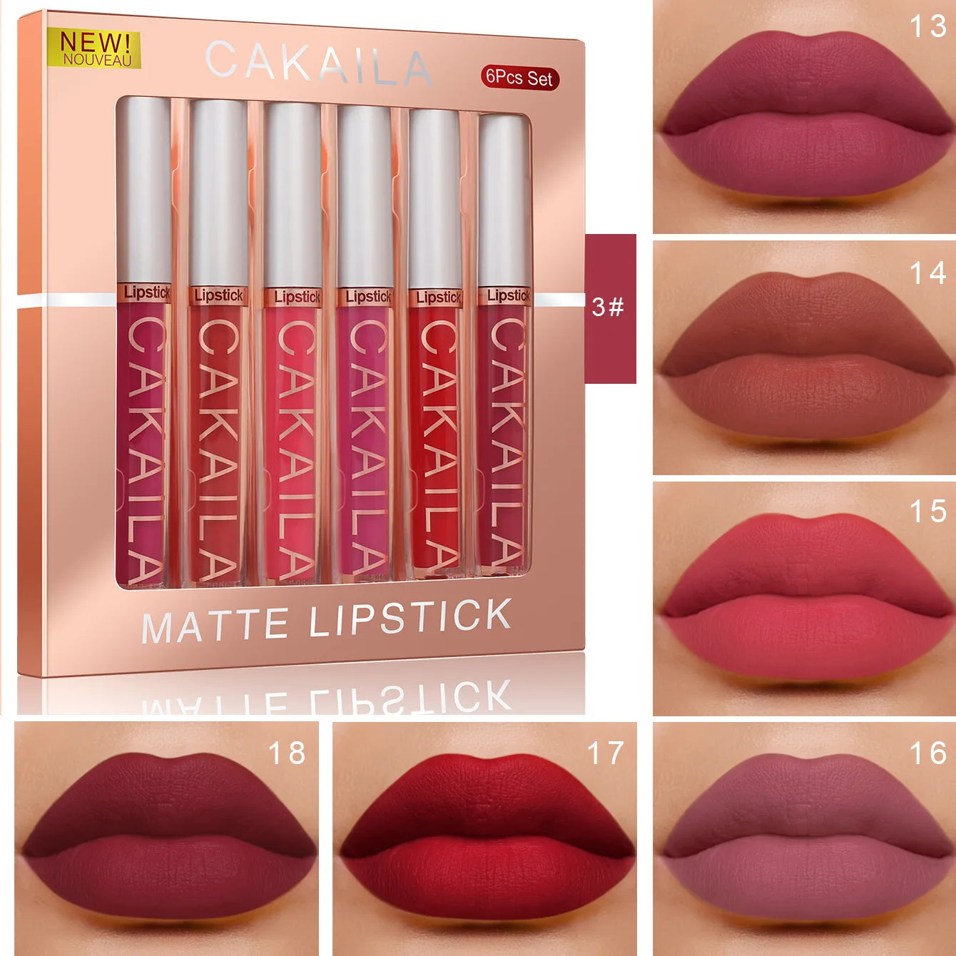 6-Pack Velvet Lip Gloss