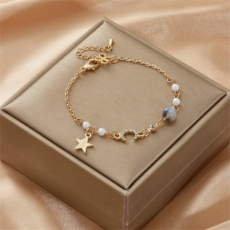 Zircon Charm Bracelet