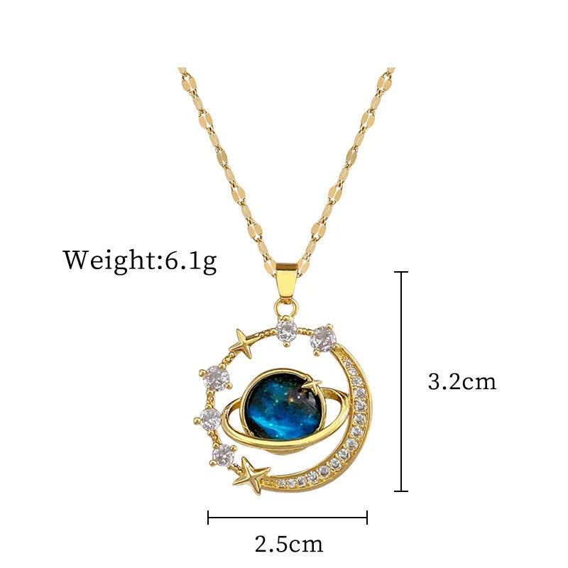 Sun Pendant Necklace Women