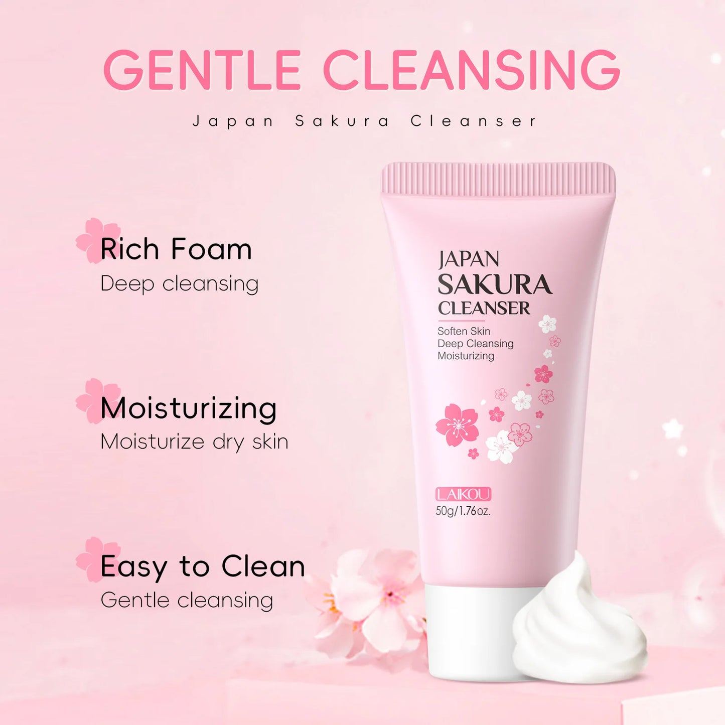 LAIKOU Sakura Facial Cleanser