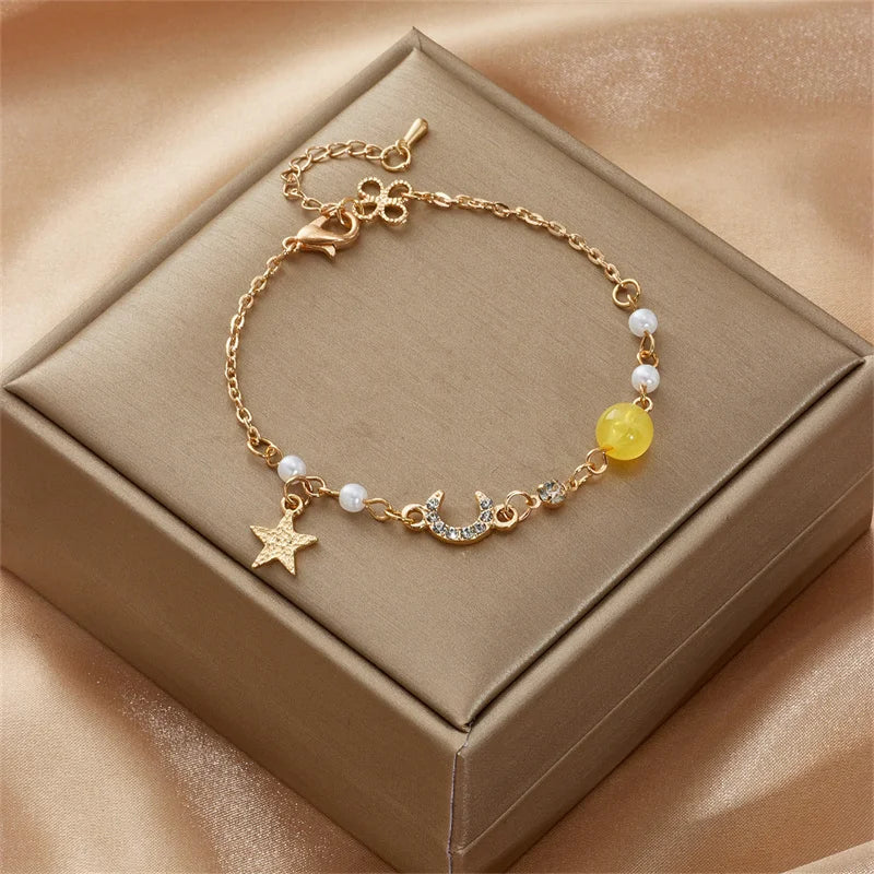 Zircon Charm Bracelet