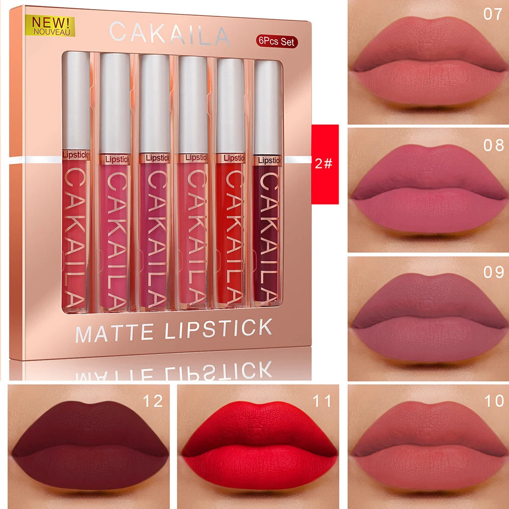 6-Pack Velvet Lip Gloss