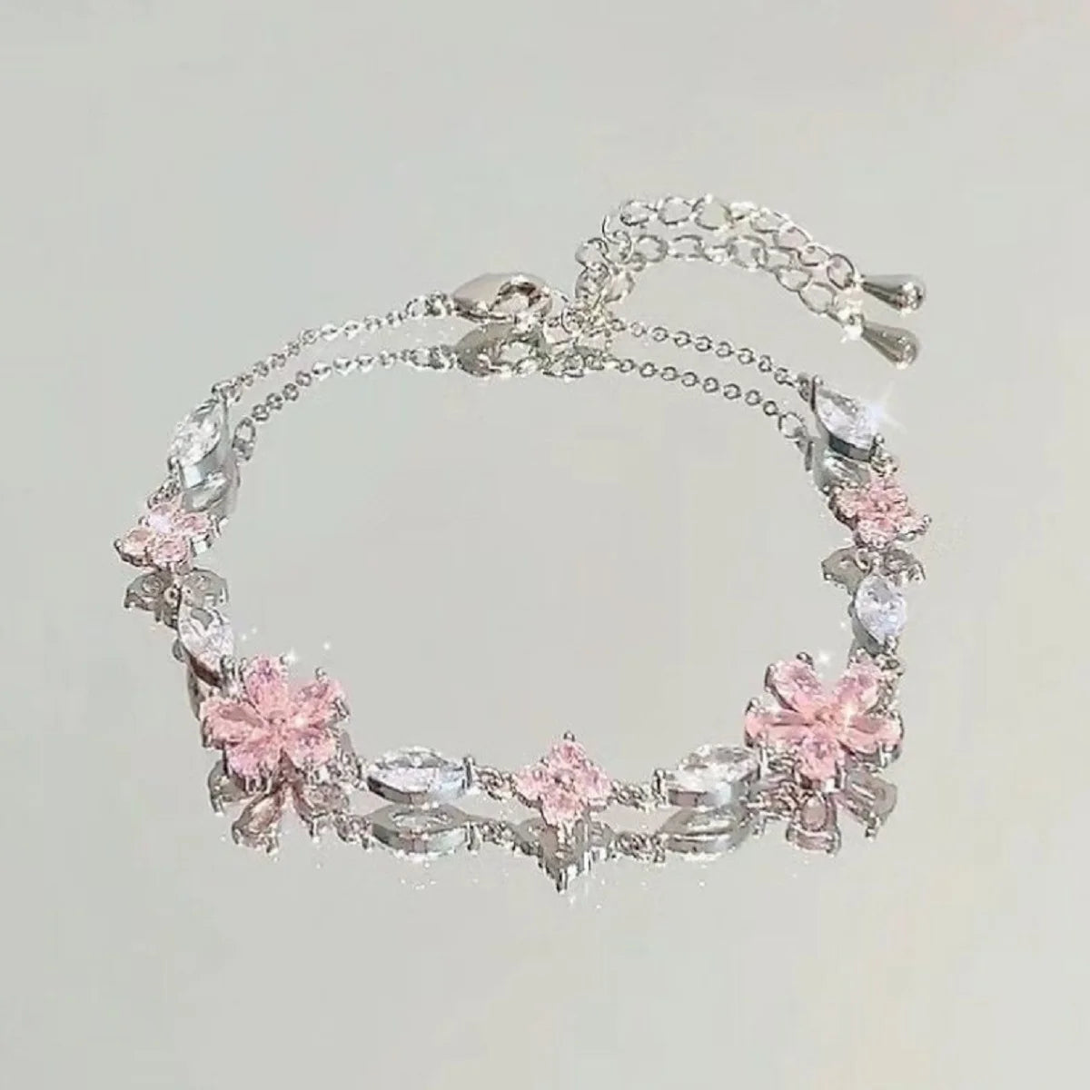 Zircon Charm Bracelet