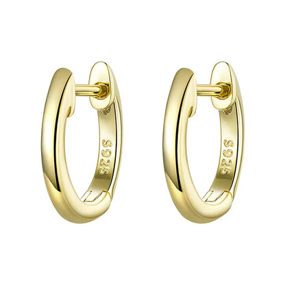 Gold Sterling Hoop Earrings