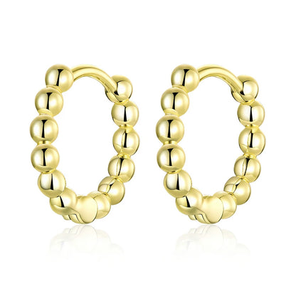 Gold Sterling Hoop Earrings
