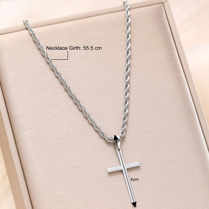 Stainless Steel Cross Necklace