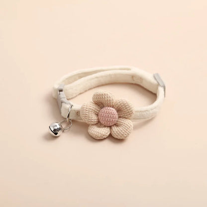 Flower Bell Cat Collar