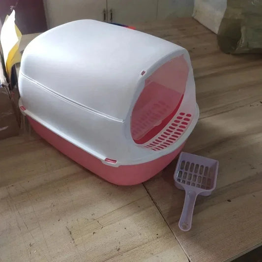 Semi-Enclosed Cat Toilet