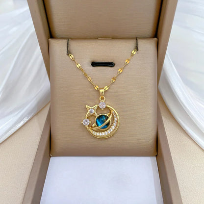 Sun Pendant Necklace Women