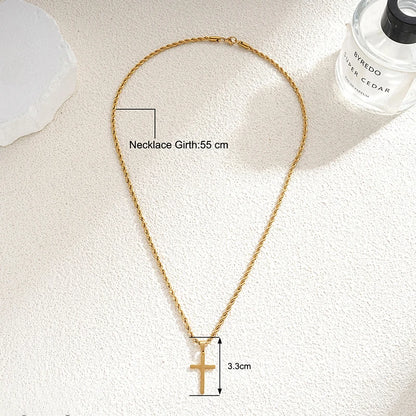 Stainless Steel Cross Necklace