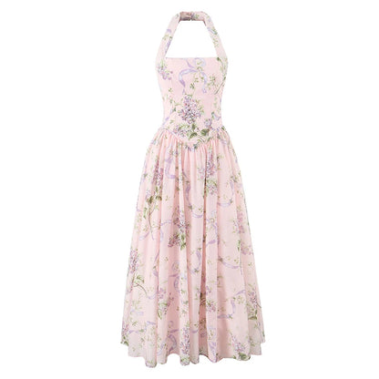 Women's Pink Floral Dress