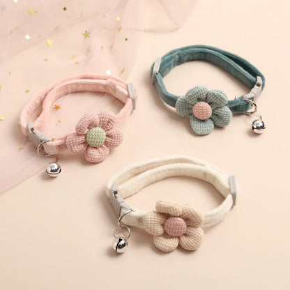 Flower Bell Cat Collar