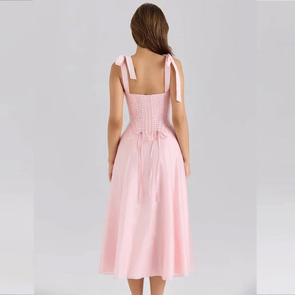 Women's Pink Midi Dress