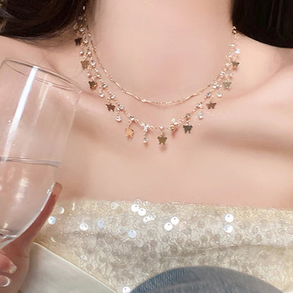 Boho Crystal Shell Necklace