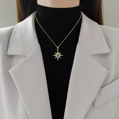 Sun Pendant Necklace Women