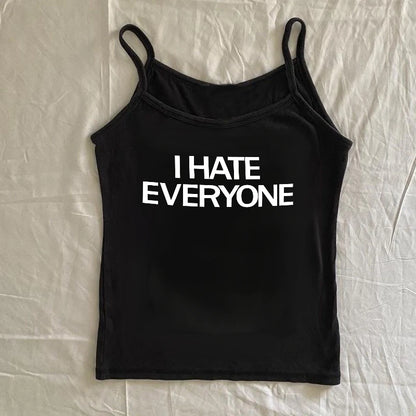 Gothic Y2K Letter Vest