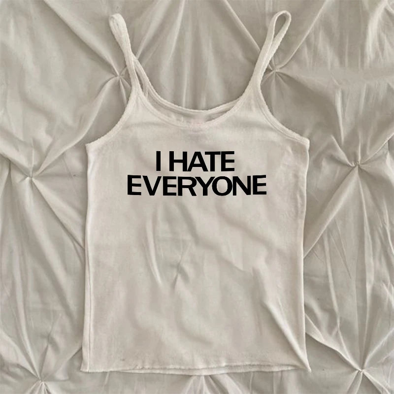 Gothic Y2K Letter Vest