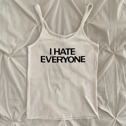 Gothic Y2K Letter Vest