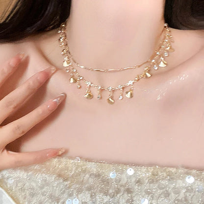 Boho Crystal Shell Necklace