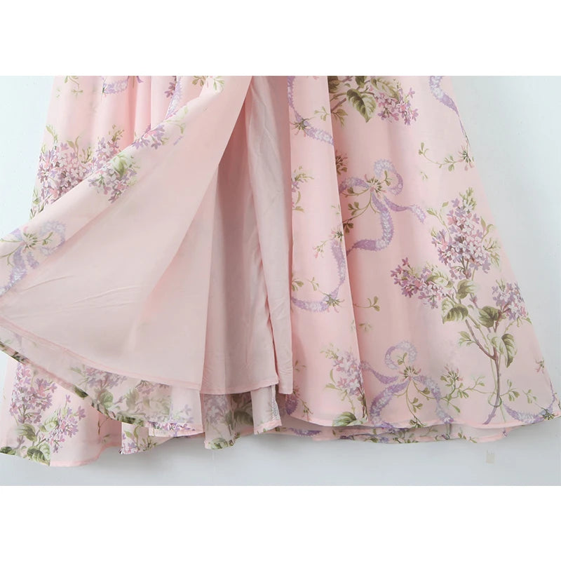 Women's Pink Floral Dress
