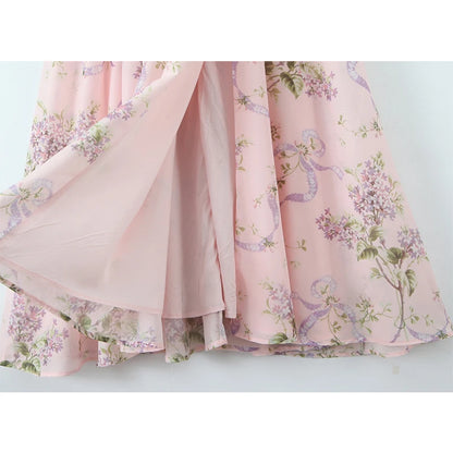 Women's Pink Floral Dress
