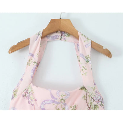 Women's Pink Floral Dress